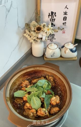 三杯鸡的做法步骤：10