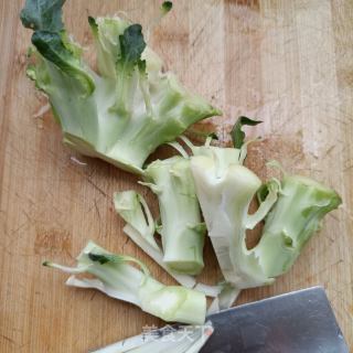 肉丝炒西兰花梗的做法步骤：1