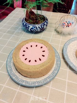 西瓜冰淇淋蛋糕的做法步骤：11