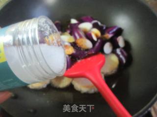 茄子烧圆素鸡的做法步骤：9