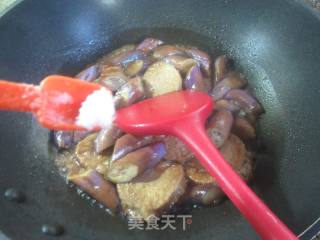 茄子烧圆素鸡的做法步骤：11