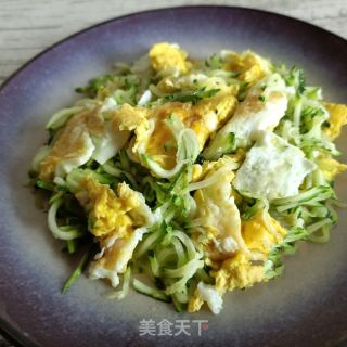 茭瓜炒蛋的做法步骤：7
