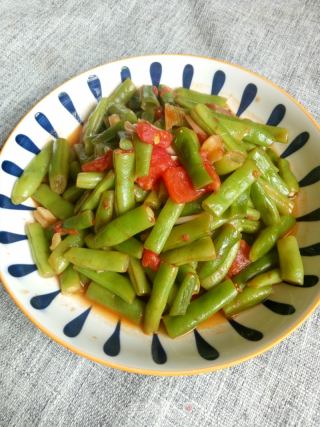 西红柿炒豆角的做法步骤：7