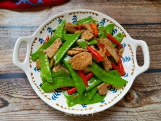 荷兰豆炒肉片的做法步骤：17