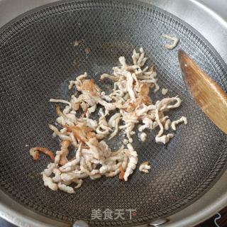 肉丝胡萝卜炒大头菜的做法步骤：5