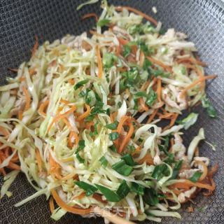 肉丝胡萝卜炒大头菜的做法步骤：8