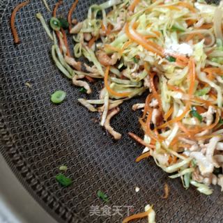 肉丝胡萝卜炒大头菜的做法步骤：9