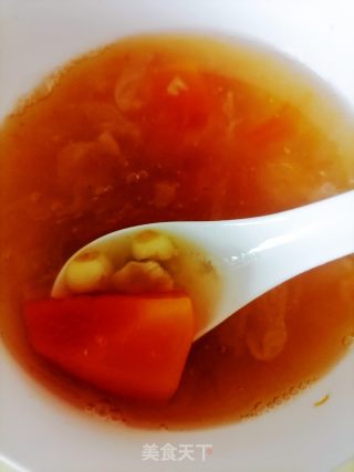 莲子银耳木瓜汤的做法步骤：10