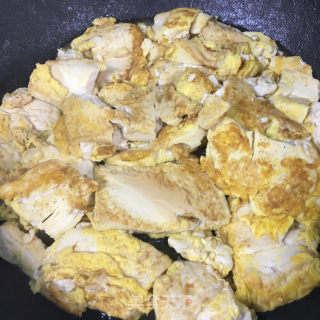 鸡蛋香煎豆腐的做法步骤：7