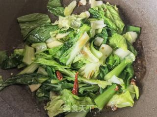 煎蛋炒青菜的做法步骤：8