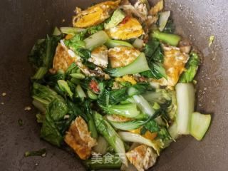煎蛋炒青菜的做法步骤：10