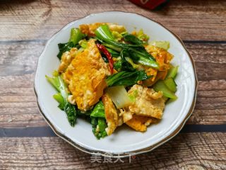 煎蛋炒青菜的做法步骤：12