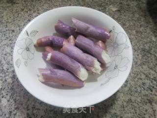 猪舌头拌茄子的做法步骤：6