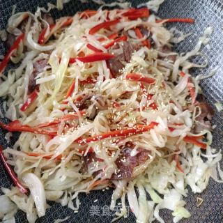 腊肠炒大头菜的做法步骤：8