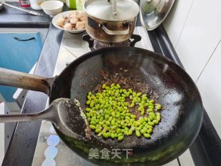 虾仁猪心烧毛豆的做法步骤：17