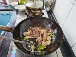 虾仁猪心烧毛豆的做法步骤：19