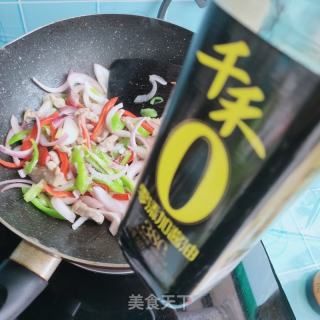 双椒炒肉丝的做法步骤：9