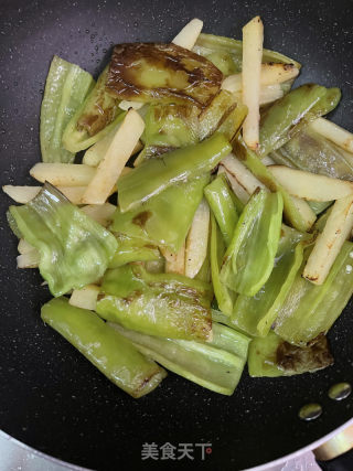 虎皮青椒土豆的做法步骤：5