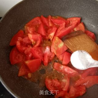 虾皮肉丸番茄汤的做法步骤：4