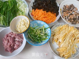 杂菜肉的做法步骤：1