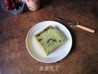 蜜豆抹茶吐司的做法步骤：15