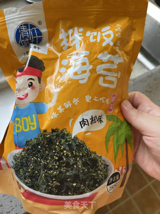 海苔饭团的做法步骤：2