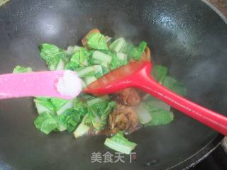 鸡翅中炒毛毛菜的做法步骤：10