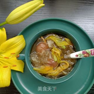 百合花银耳糖水的做法步骤：15