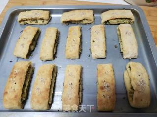 烤葱油饼的做法步骤：10