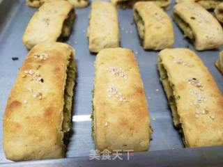 烤葱油饼的做法步骤：11