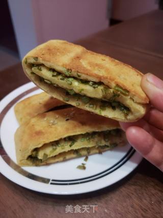 烤葱油饼的做法步骤：13