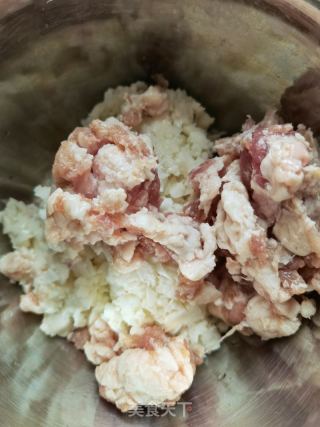 山药肉末蒸糯玉米粒的做法步骤：4
