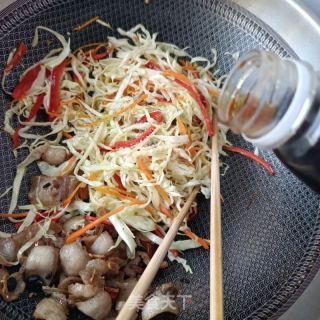 包菜丝回锅肉的做法步骤：9