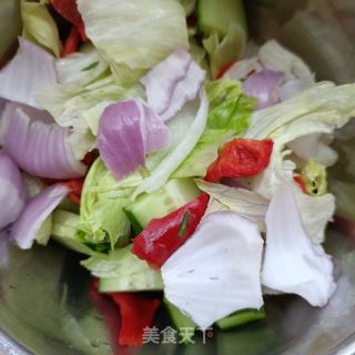 黄瓜拌章鱼肚的做法步骤：4