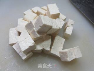 咸菜毛豆炒豆腐的做法步骤：3