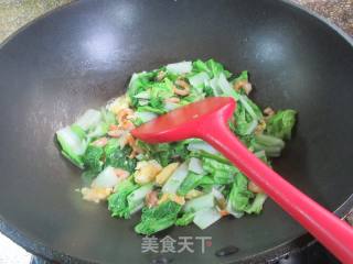 鸡蛋开洋炒毛毛菜的做法步骤：6