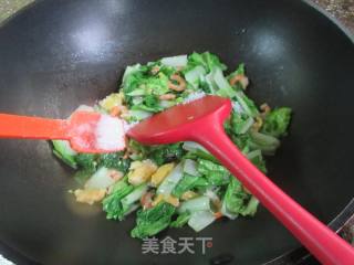 鸡蛋开洋炒毛毛菜的做法步骤：8