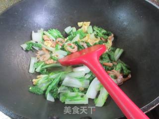 鸡蛋开洋炒毛毛菜的做法步骤：9