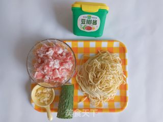 肉沫酱面的做法步骤：1