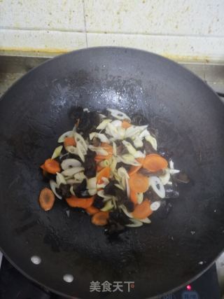 竹笋炒鸡片的做法步骤：6