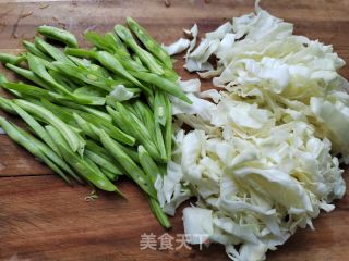 四季豆鸡蛋炒米面的做法步骤：3