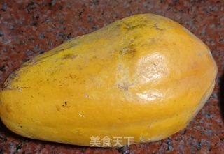 木瓜桃胶皂角米炖牛奶的做法步骤：3
