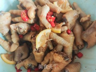 酸辣柠檬鸡爪的做法步骤：14