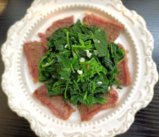 酱牛肉拌野苋菜的做法步骤：10
