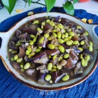 毛豆米烧茄子的做法步骤：11