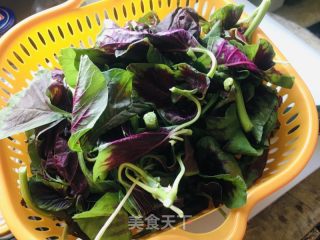清炒红苋菜的做法步骤：1
