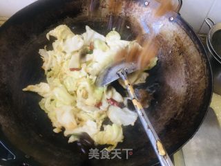 莲花白木耳过油肉的做法步骤：9
