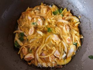 时蔬虾仁泡菜饼的做法步骤：10