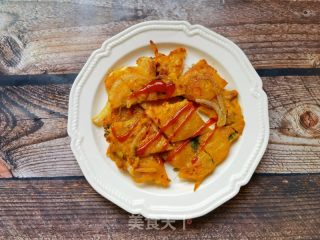 时蔬虾仁泡菜饼的做法步骤：15