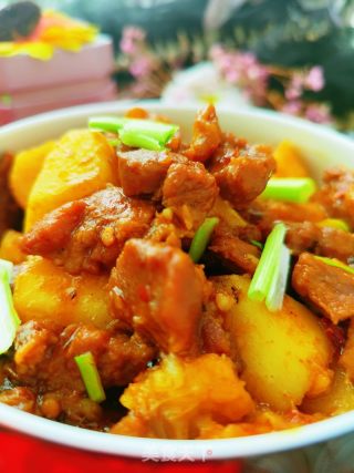 山药烧牛肉的做法步骤：13
